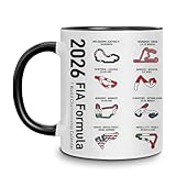 350ml Tasse für F1 Fans, Keramik Tasse mit Doppelseitiger Druck, Schöne Tassen Kaffeetassen für Büro und Heim, Geschenk Autoliebhaber, Lustig Rennsport-Thema Kaffeetasse