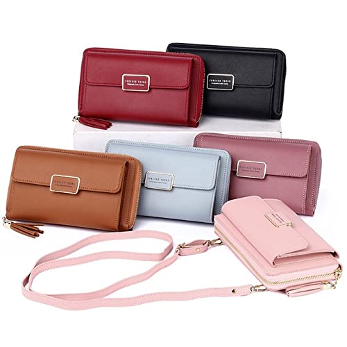 Galerie-of-art4you Sac à bandoulière pour téléphone portable - Pour femme - En cuir synthétique - Rouge - Réglable et amovible, rouge, 15 x 9 x 1.5 cm; 200 Gramm – vue 3