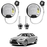 2pcs Xenon HID Headlight Ballast with Igniter & D4S Bulb for Lexus GS LX RX 350 450h 570,for Toyota Avalon Prius Sienna Venza,Replaces OE 8596708020 8110775020 8596775020,Ballast Control Module