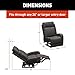 THOMAS PAYNE Signature Seismic Series McCoy RV Theater Seating Left Arm Recliner with Power Adjustable Lumbar, Headrest, Reclining, Heating, Massage, Integrated Cupholder Controls - 2024044201