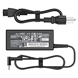 VRAVEK 65W Laptop Charger Compatible with HP Pavilion x360 14 15 17 Envy 13 15 X360 Elitebook 840 G5, Compatible with Zbook 14u G4 G5 15u 15 G3 ProBook Chromebook Spectre Power Cord (4.5x3.0mm)