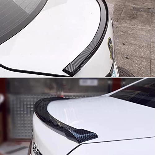 Sodcay 1 Pc Tailgate Car Decoration Strip, Perforation-Free Spoiler, Pvc Soft Small Tail Fin, Suitable For Tailgate, Roof, Bumper Scratch Protection (Carbon Fiber Black) #TOP5