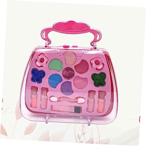 Toyvian 3 Conjuntos De Bolsas De Brinquedo Acessórios De Maquiagem Bolsa Rosa Princesa Cosméticos