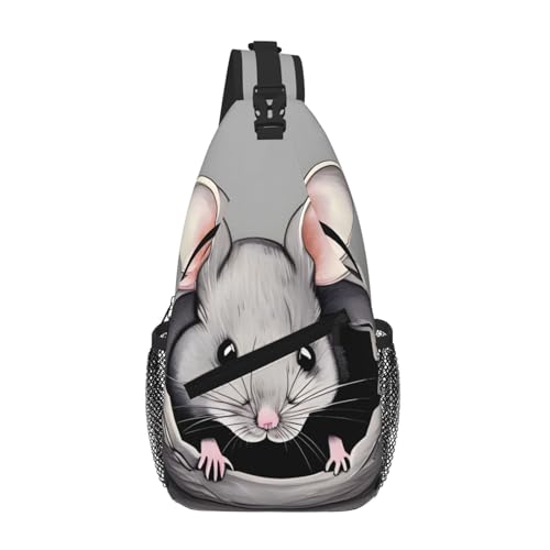 Sac de poitrine croisé gris homme sacoche voyage pour téléphone portable et quotidien