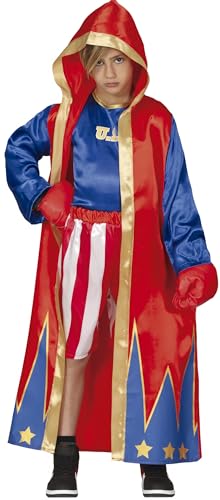 FIESTAS GUIRCA | Costume de Boxeur Enfant (10-12 ans) - Robe, T-shirt et Pantalon - Costumes Sportifs pour Halloween, Carnaval et Fêtes Costumées - Idéal...