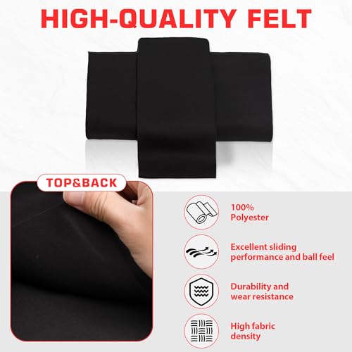 Pool Table Felt and Bumper Kit Felt for Billiard Cloth with Pool Table Bumpers and Cushions Facing, 6 Pcs Cloth Strips and Staple Remover - Image 6