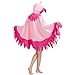 MORNINGFLY Unisex Flamingo Cape Costume Flamingo Cosplay Hooded Halloween Christmas Costumes Party