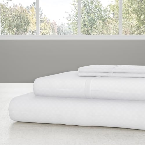 Drap-housse à poches profondes et parure blanche très grand lit - 7