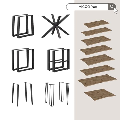 Vicco Tavolino Da Caffè Artigiano 80 X 80 Cm - 7