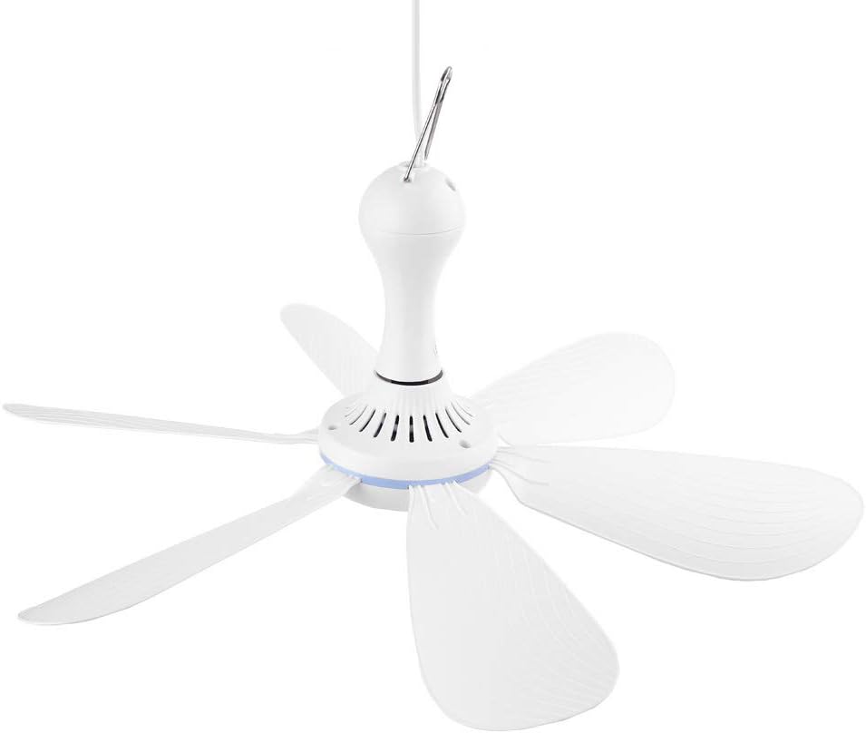 Portable Ceiling Fan USB Tent Fans For Camping Outdoor Hanging Gazebo Tents Ceiling Canopy Fan For 5V Battery Po