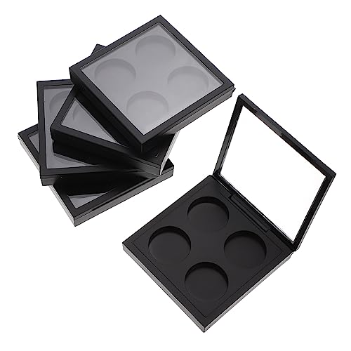 BELLIFFY 5pcs Magnetic Eyeshadow Palette Plastic Lid Empty Makeup Tray for Korean Cosmetics
