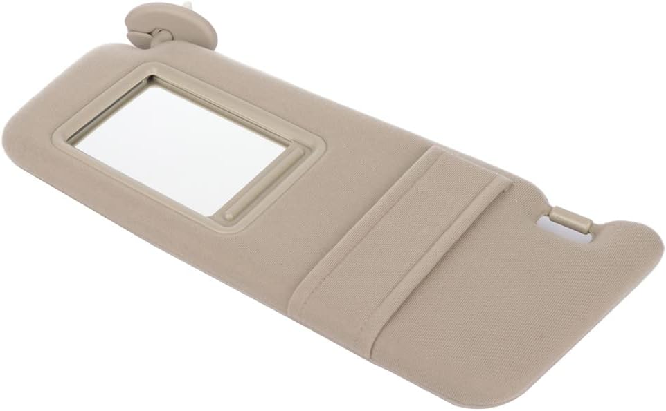 Windshield Sun Visor Left & Right Sides 2009-2016 for Toyota for Venza Beige Car Visor Extender with Sunroof with Mirror 74310-0T022-A1