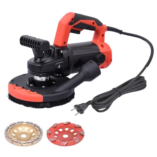 Lijadora orbital 2200W, 4500-6000 rpm, 6 velocidades, plato 150 mm, orientable 90° – para hormigón, solado, adhesivo B
