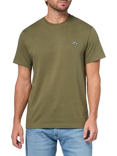 La Mejor Selección de Lacoste Natural para comprar online. 47 Lacoste - Playera clásica de Manga Corta con Cuello Redondo para Hombre, Verde -Oliva, Small