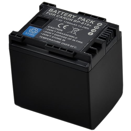 Batterie et chargeur AC pour Canon BP-819 BP-808 Legria HF M300 S20