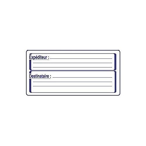 apli -agipa 11746 etykieta Post expéditeur-destinataire 125 x 65 mm 500 sztuk, różne kolory