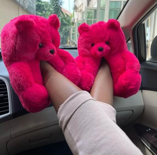 Teddy Bears Slippers For Women Fluffy Shoe Cute House Animal Slippers Fuzzy Cartoon Character Mama Bear Sneaker Slippers Christmas Valentine Birthday Gifts2