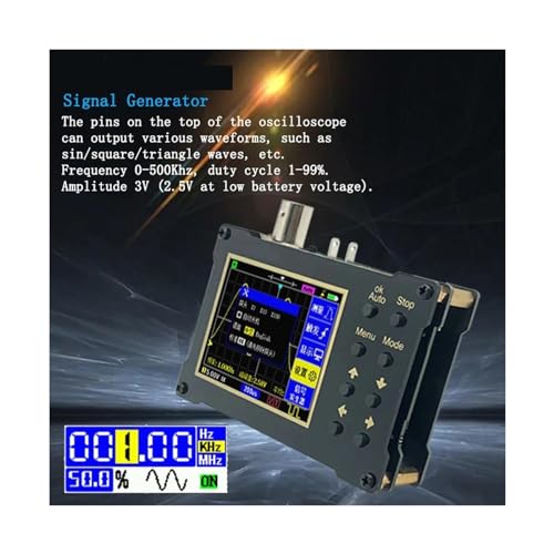 Oscilloscope numérique DSO154Pro portable avec écran de 2.4 pouces et bande passante 18MHz
