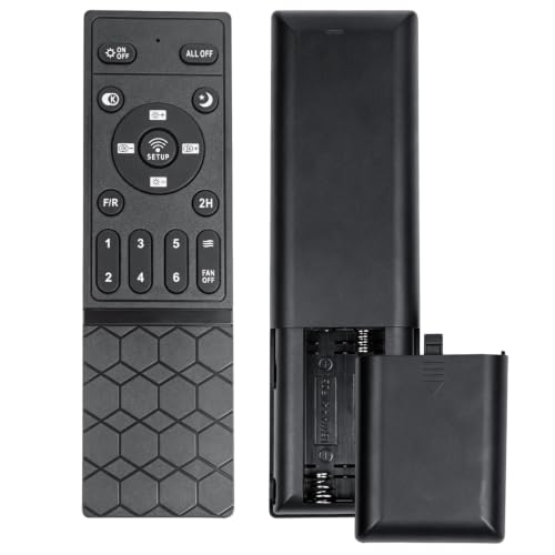 2-Pack Universal Ceiling Fan Remote | Fan Remote Replacement Compatible with ADH-CFL02/CFL04/CFL05/CFL06/CF07/CF08/CFL09/CFL10/CFL11/CFL12 & Compatible with LP-FSD01-FSD06 | 6 Speeds with Timer