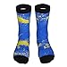Calcetines unisex con estampado de bandera de Ucrania, calcetines de personalidad de 40 cm para mujeres y hombres, 1 negro, 3 Negro, talla única