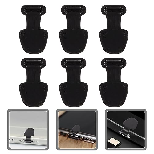 Hemobllo 6 Unidades Plugue De Alimentação De Silicone Capa Protetora Usb c Plugues De Poeira Tipo c
