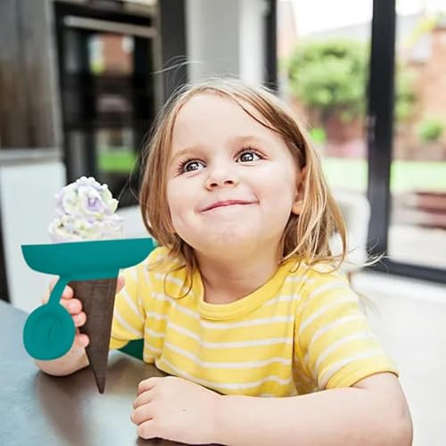 Tropffrei Eis am Stiel-Halter für Kinder,8 Stück Silikon Eishalterung für Kinder,Eishalterung Kinder Eis,Eisstielhalter,Silikon Eis Halter,Eis Tropfschutz für Jungen＆Mädchen