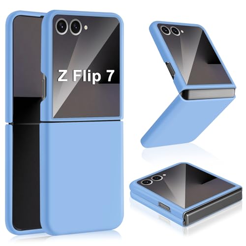 Coque Z Flip 7 anti-rayures silicone bleu résout le problème de glisse