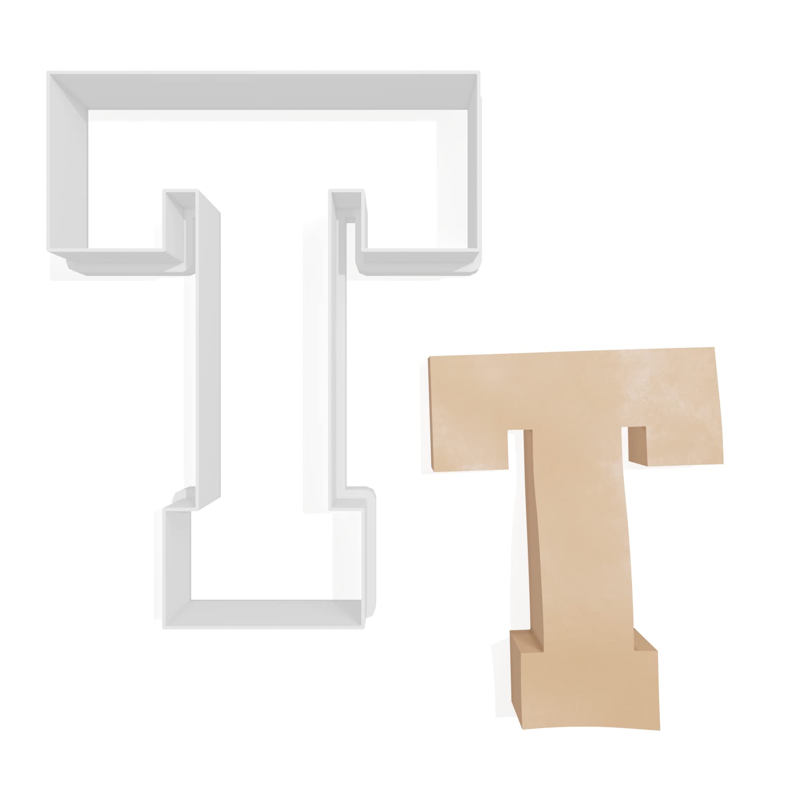 Varsity Letter T Cookie Cutter - 3 Sizes