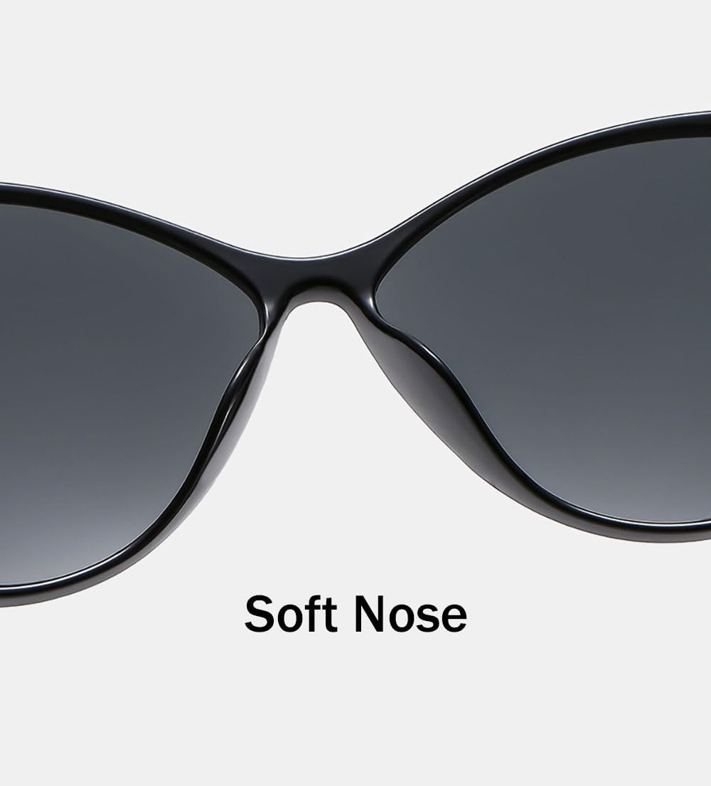 Trendy Cool Cat Eye Yellow Sunglasses for Women Night Vision 90s Vintage Retro Shades - Image 3