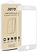 iPhone 6S Plus Screen Protector / 6 Plus - JOTO Full Screen Tempered Glass Screen Protector Film, Edge to Edge Screen Film Guard Saver for Apple iPhone 6S Plus / 6 Plus 5.5-Inch (1 Pack, Clear/White)