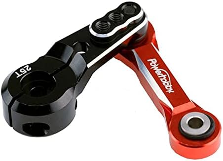 Powerhobby - Brazo servo de dirección de enlace fijo de aluminio 25T Compatible con Arrma Kraton Outcast Senton Typhon Talion