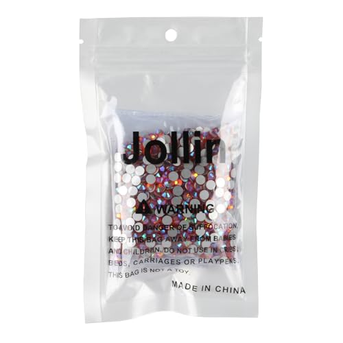 Image of Jollin Crystal Flatback Rhinestones Gems for Crafts 4.8mm SS20, Red AB | Glue Fix, 1440pcs Glass Rhinestones for Bedazzling, Clothes, Tumblers, Nail Art, Shoes, Bags, Caps & Accessories Decoration
