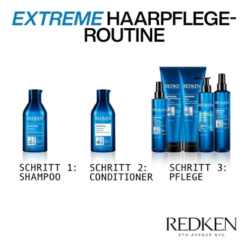 5. Bild von Redken Intensiv-Haarmaske für alle Arten von Haarschäden, Repariert und regeneriert, Anti Haarbruch, Extreme Strength Builder Plus Mask, 1 x 250 ml