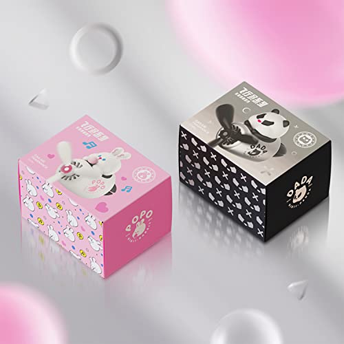 Image of Car fragrance diffuser pilot car air outlet fragrance diffuser cartoon rotating fan leaf car perfume cute cartoon shape car perfume air freshener with 2 fragrances (rabbit 1)