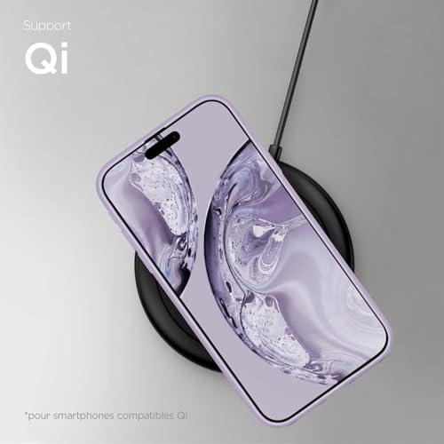 Coque silicone iPhone 16 Pro Max violette souple ONEFLOW - 5