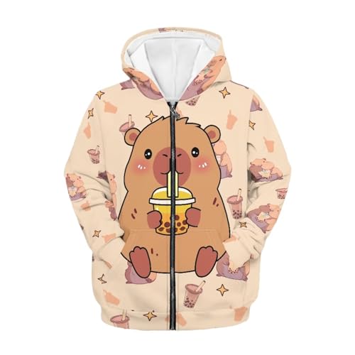 Image of Biyejit Kids Novelty 3D Graphic Printed Hooded Sweatshirt