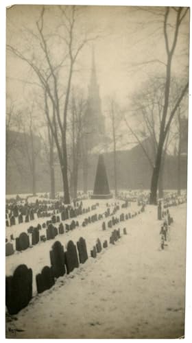 Toile Old Granary Burying Ground Boston Jessie Tarbox Beals Impression Paysage