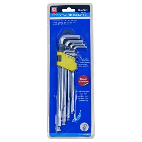 Blue Spot Tools Extra Long Hex Key Set Cover