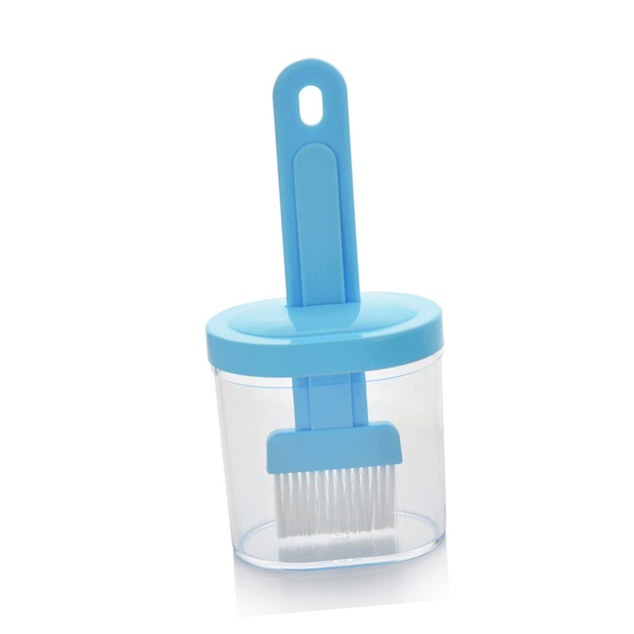BESTonZON 2Pcs Bbq Brush with Container Heat Resistant Oil Sauce Cream Brush for Grilling Baking and Pastry Versatile Use for Meats Cakes and More Random Color