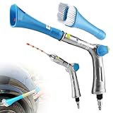 Cleaning Gun High Pressure Tornado Car Cleaning Gun with 2 Set Nozzle Car Washing Equipment Tool Car Detailing Kit Interior Cleaner for Car Quickly Blasts Dirt and Dust