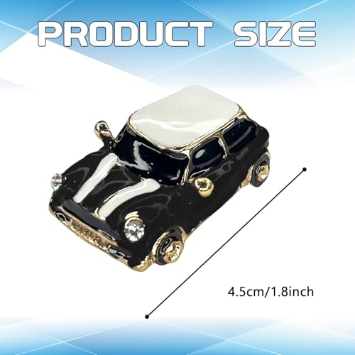 Image of beypovk for Mini Cooper Keychain, Creative 3D Car Model Rhinestone Key Fob Cover Keyring, Universal Cute Key Chain with Ring for Men Women, Car Accessories (Black)