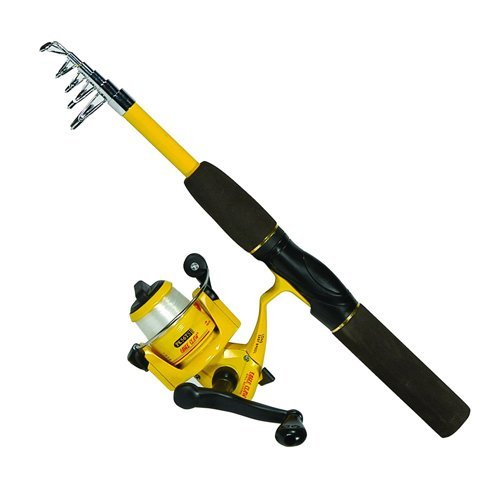 eagle claw pk56ts pack-it spin combo telescopic rod 1 piece (1 Piece) (Pack of 2), Spinning Combos Baitcasting Reel 7.2: 1 Be ready to go Medium-Light ACTION:Moderate