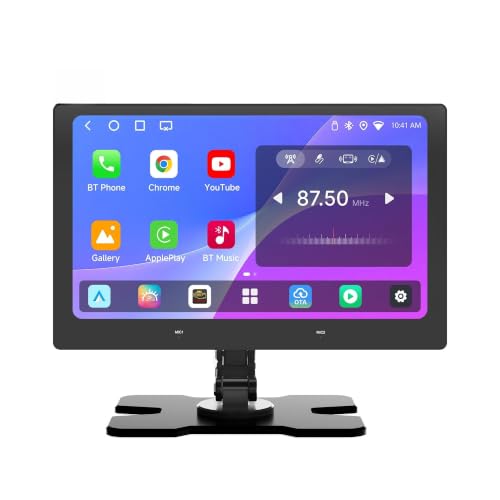 Image of 9.15 inch QLED Wireless CarPlay Screen for Car | Smart Portable Car Display, Dual Wi-Fi, Bluetooth, GPS, OTA Updates, Compatible with Trucks & SUVs