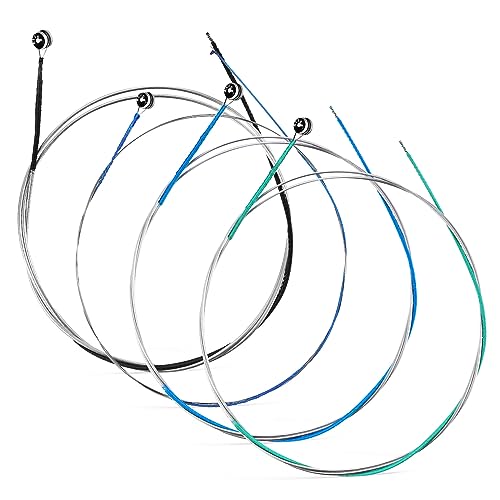 HANABASS Violin Strings Set Classic Steel Cores with Nickel Plated Ball Ends Durable Steel Strings for Violin Instruments Replacement for Learners and Players