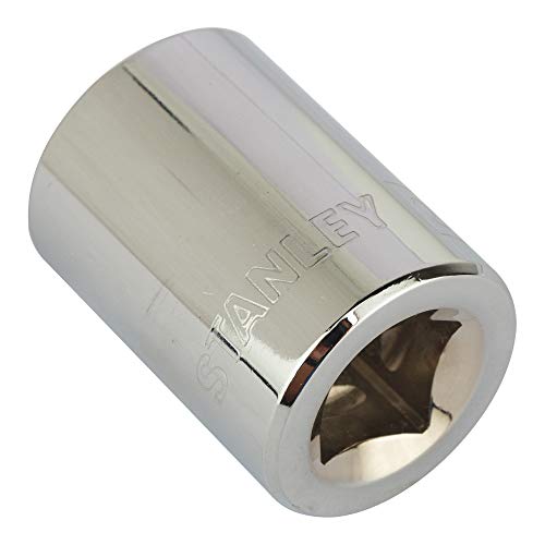 Image of STANLEY 1-88-793 Chrome Vanadium Steel 12 Point Standard Socket 1 /2 inch 21 mm Silver