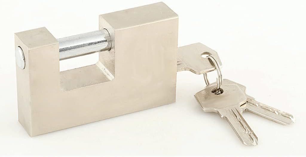 Bulk Locks Rectangle Padlock with 3 Keys Copper Keys Lock Suit for Door Warehouse Container Padlock Outdoor Padlock