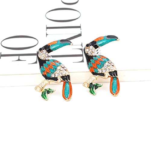 Parrot Earrings For Women, Cute Parrot Toucan Earrings For Girls, Parrot Branch Dangle Earrings Hypoallergenic, Tropical Parrot Bird Drop Earrings, Parrot Animal Bohemian Earrings Studs, Parrot Birds Jewelry Gifts Funny Earrings #TOP1