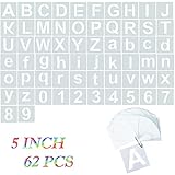 【Amplia aplicación】: las plantillas de números de letras son ideales para el hogar, la escuela, la oficina, la decoración artesanal de aplicaciones en interiores y exteriores, como arte de tela, madera, vidrio o pared, tela, pizarra, señalización, bistró, piedra, carteles y más. proyectos de arte.
