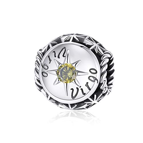 Sterling Silver Constellation Birthstone Charm
