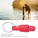 10Pcs Heavy Tension Snap Release Clip Fishing Trolling Padded Release Clip with Key Ring for Planer Board Kite (Red)